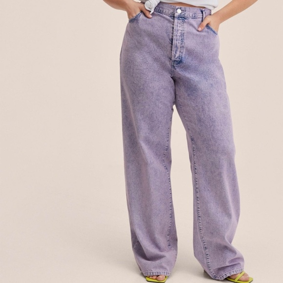 Mango Denim - MANGO WIDE LEG JEANS